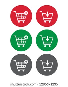 Add to cart icon. Shopping Cart icon. vector illustration.