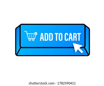 Add to cart icon. Shopping Cart icon. Vector stock illustration