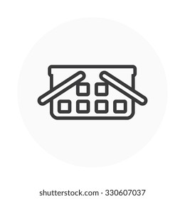 Add to cart icon suitable for info graphics, websites and print media. Colorful vector, flat icon, clip art.