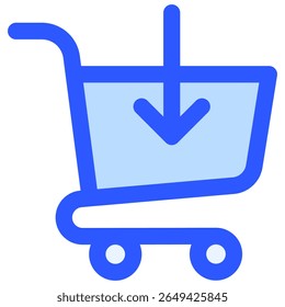 Símbolo do ícone Adicionar carrinho. Ilustração vetorial.