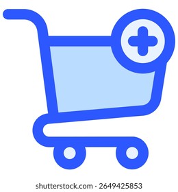Símbolo do ícone Adicionar ao carrinho. Ilustração vetorial.