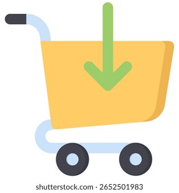 Símbolo do ícone Adicionar carrinho. Ilustração vetorial.
