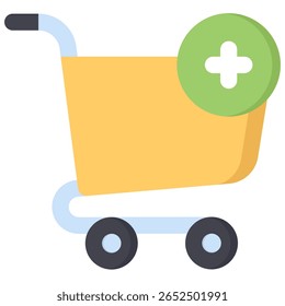 Símbolo do ícone Adicionar ao carrinho. Ilustração vetorial.