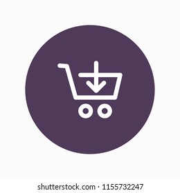 add to cart icon vector