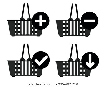 Add to cart icon. vector