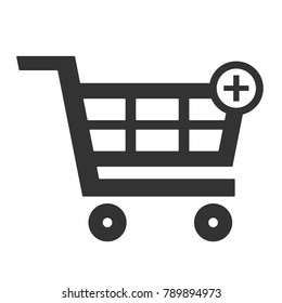 Add to cart icon. Vector.