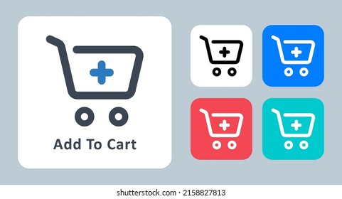 Add cart icon - vector illustration . Add, Cart, Buy, Shopping, Ecommerce, Purchase, Basket, e-commerce, line, outline, flat, icons .
