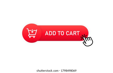 Add to cart icon. Vector on isolated white background. EPS 10