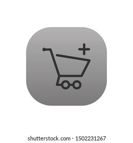 Add to cart  - Line Vector Icon