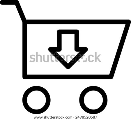 Add to Cart Line Vector Icon Design