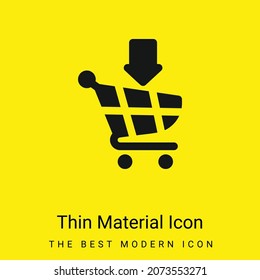 Add To Cart minimal bright yellow material icon