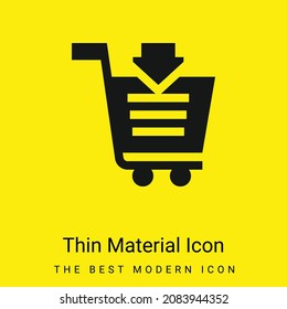Add To Cart minimal bright yellow material icon