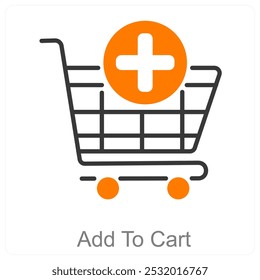 Add To Cart and offer icon concept