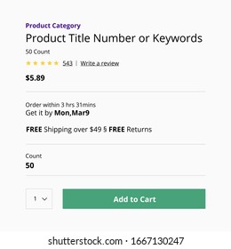 add to cart product ui components