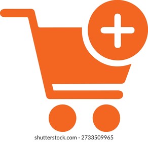 Adicionar ao Carrinho Ícone de Compras Design Plano