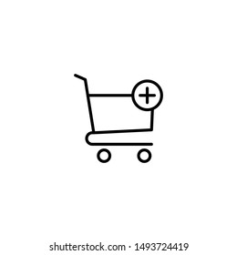 add to cart, shopping icon vector illustration
