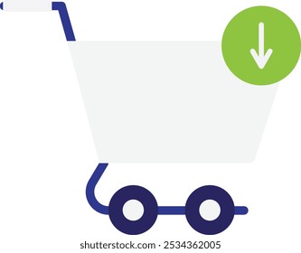 Añadir al Carrito Icono de compras Vector Ilustración plana