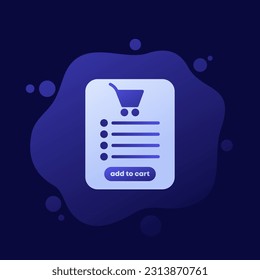 agregar al diseño vectorial de carrito