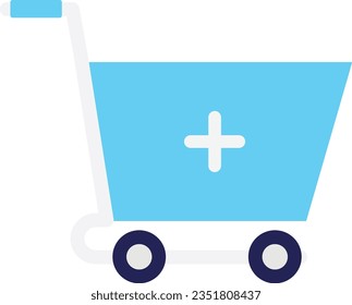 add to cart Vector Flat Icon Illustration