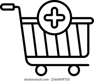 Add To Cart vector icon. Can be used for printing, mobile and web applications.