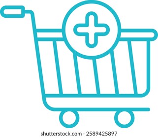 Add To Cart vector icon. Can be used for printing, mobile and web applications.