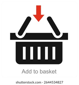 Add To Cart vector icon concept design
