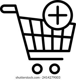 Add To Cart Vector Icon Design