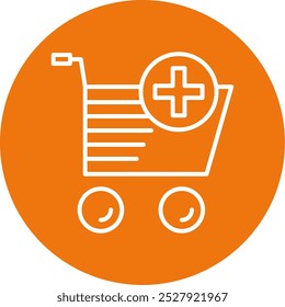 Adicionar ao símbolo de design de ícone de vetor do carrinho