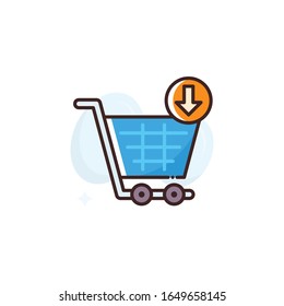 Add to Cart Vector Icon. illustration Style EPS 10 File