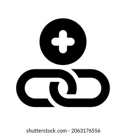 Add chain icon.link,internet (vector illustration)