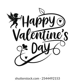 Add charm to your projects with a creative Valentine's Day typography vector. Ideal for cards, invitations, social media, and more, spreading love and joy.