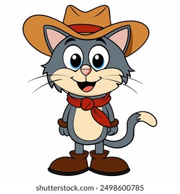 add charm to your projects with our "a cartoon cat isolated vector illustration." perfect for digital downloads, crafting, and decor, this cute kitty will bring smiles to any design.
