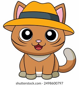 add charm to your projects with our "a cartoon cat isolated vector illustration." perfect for digital downloads, crafting, and decor, this cute kitty will bring smiles to any design.