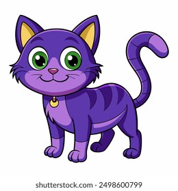 add charm to your projects with our "a cartoon cat isolated vector illustration." perfect for digital downloads, crafting, and decor, this cute kitty will bring smiles to any design.