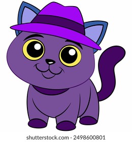 add charm to your projects with our "a cartoon cat isolated vector illustration." perfect for digital downloads, crafting, and decor, this cute kitty will bring smiles to any design.