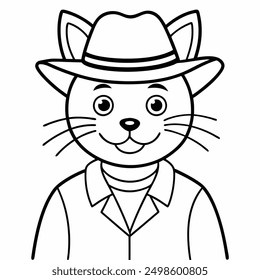 add charm to your projects with our "a cartoon cat isolated vector illustration." perfect for digital downloads, crafting, and decor, this cute kitty will bring smiles to any design.