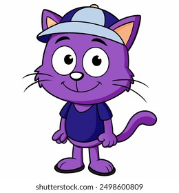 add charm to your projects with our "a cartoon cat isolated vector illustration." perfect for digital downloads, crafting, and decor, this cute kitty will bring smiles to any design.