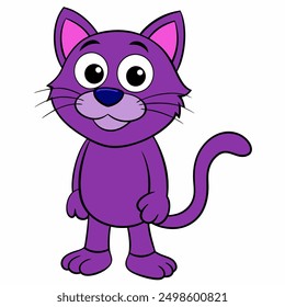 add charm to your projects with our "a cartoon cat isolated vector illustration." perfect for digital downloads, crafting, and decor, this cute kitty will bring smiles to any design.