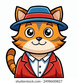 add charm to your projects with our "a cartoon cat isolated vector illustration." perfect for digital downloads, crafting, and decor, this cute kitty will bring smiles to any design.