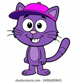 add charm to your projects with our "a cartoon cat isolated vector illustration." perfect for digital downloads, crafting, and decor, this cute kitty will bring smiles to any design.