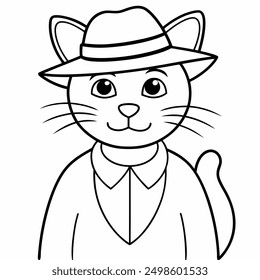 add charm to your projects with our "a cartoon cat isolated vector illustration." perfect for digital downloads, crafting, and decor, this cute kitty will bring smiles to any design.