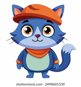 add charm to your projects with our "a cartoon cat isolated vector illustration." perfect for digital downloads, crafting, and decor, this cute kitty will bring smiles to any design.