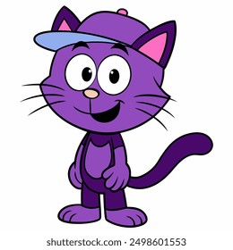 add charm to your projects with our "a cartoon cat isolated vector illustration." perfect for digital downloads, crafting, and decor, this cute kitty will bring smiles to any design.