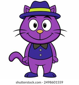 add charm to your projects with our "a cartoon cat isolated vector illustration." perfect for digital downloads, crafting, and decor, this cute kitty will bring smiles to any design.