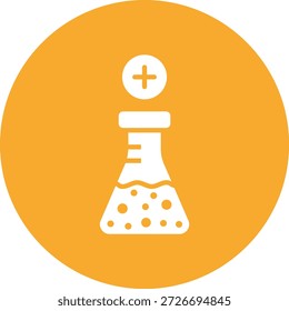 Adicionar ilustração de design de ícone de vetor químico