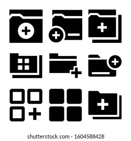 add to collection icon isolated sign symbol vector illustration - Collection of high quality black style vector icons
