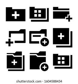 add to collection icon isolated sign symbol vector illustration - Collection of high quality black style vector icons
