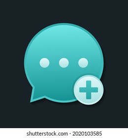 Add comment. New chat message. Illustration vector