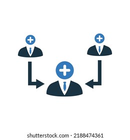 Añadir, concatenar icono. Gráficos vectoriales simples modificables.