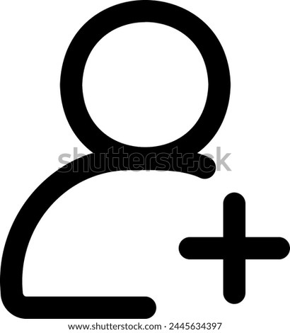 add contact icon vector illustration asset element